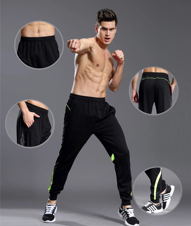 Men's Training Joggers with Zipper Pockets – Slim Fit, Elastic Waist | Running & Gym