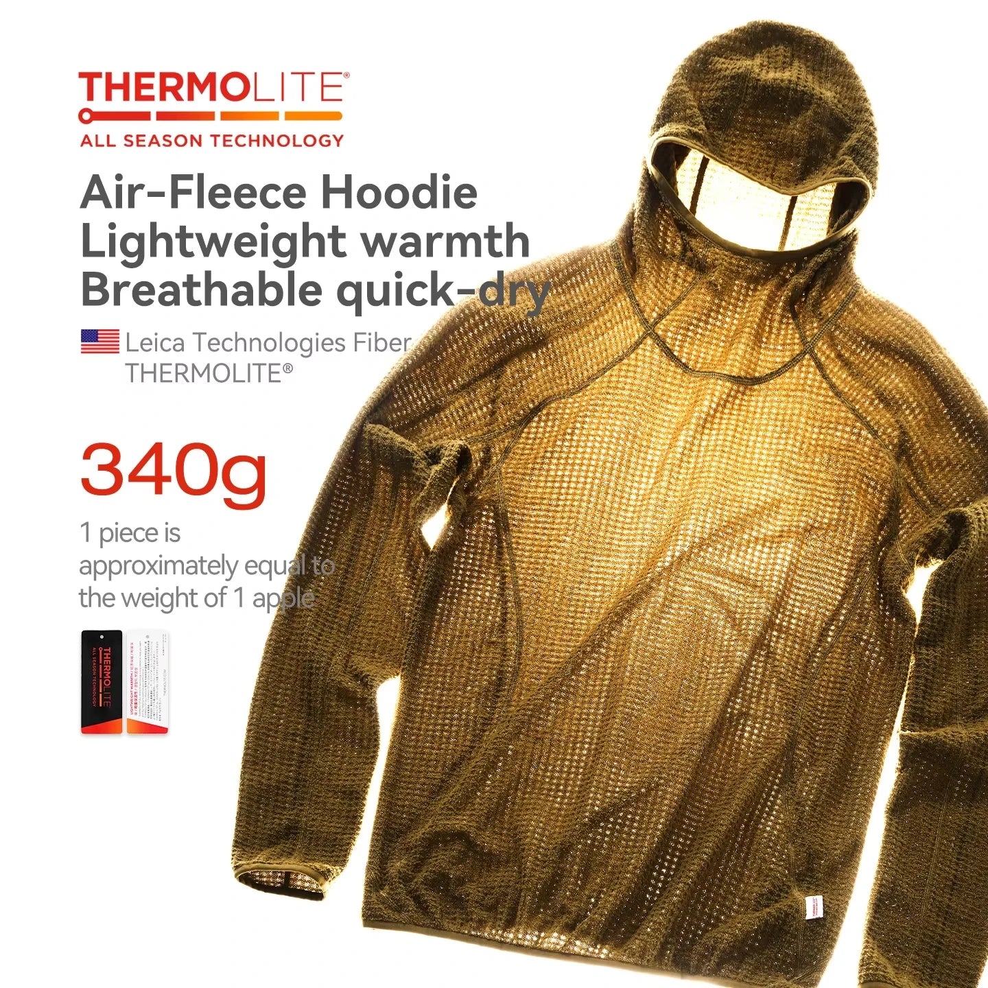 Thermolite® 2025 Unisex Lightweight Warm Hooded Sweatshirt For Autumn and Winter