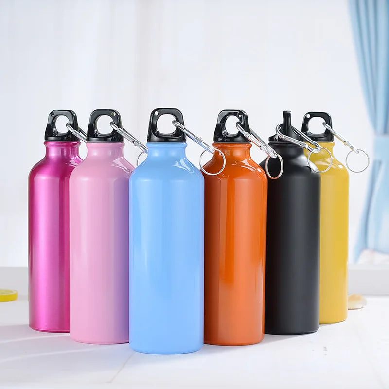 Portable Alloy Water Bottle 500ml Hiking Walking Running and Everyday Use