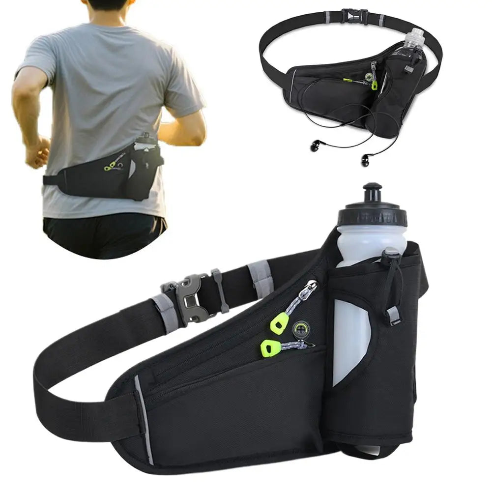 Running Hydration Waist Bag with Water Bottle Holder & Phone Pocket – Lightweight Sports Fanny Pack for Gym, Cycling & Hiking | RUNGEAR