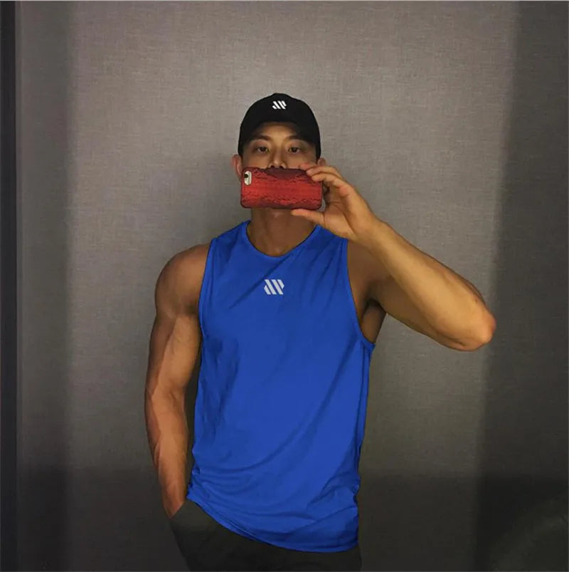 Men's Running Apparel: 2024 Fitness Sleeveless, Mesh, Breathable Sports Tank Top / Rungear
