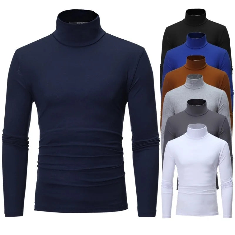 Men's Thermal Apparel: Winter High Neck, Slim Fit, Long Sleeved, Thermal Shirt / Rungear