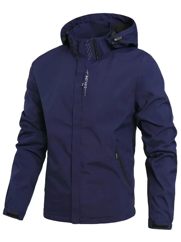 Men's Running And Trail Gear: Waterproof, Lightweight, Windproof Hooded Jacket / Rungear