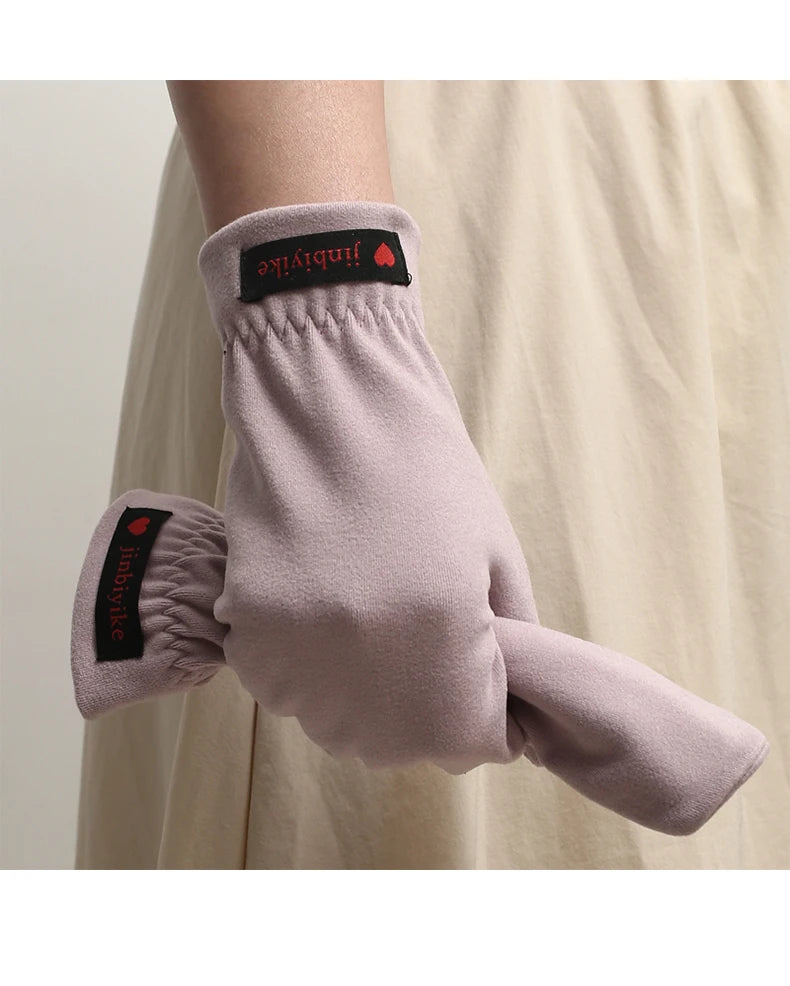 Running Winter Gear: Unisex, Warm, Windproof, Elasticated, Half-Round Mittens for Outdoor Sports / Rungear