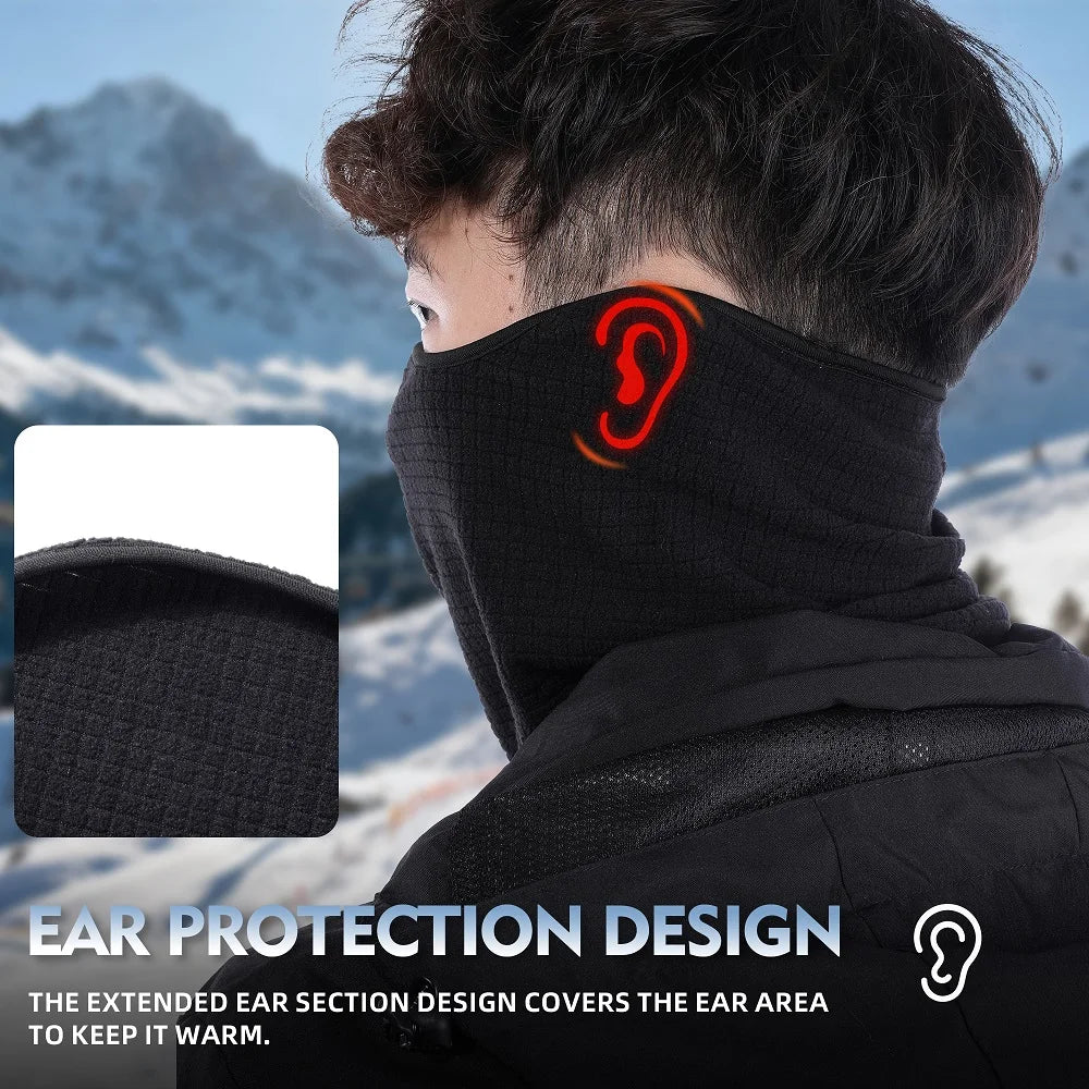 Winter Hat Gear: Unisex, Windproof, Half-Face Neck Gaiter Sports Mask for Cycling, Hiking, Running, Outdoor Sports / Rungear