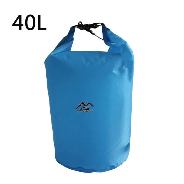 Waterproof PVC Roll-Top Dry Bag | Roll-Top Buckle Closure, Shoulder Strap Loop | Available in 5L–70L | RUNGEAR