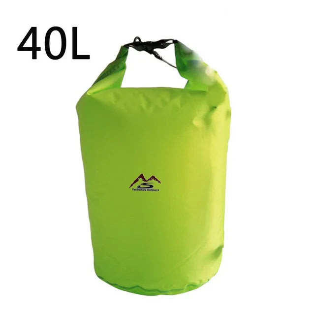 Waterproof PVC Roll-Top Dry Bag | Roll-Top Buckle Closure, Shoulder Strap Loop | Available in 5L–70L | RUNGEAR