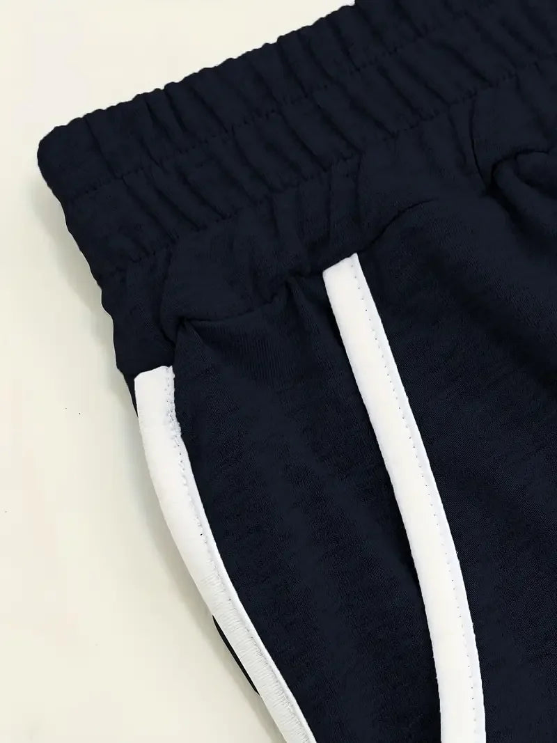 Plus Size Women's Comfortable Stretchy Solid Colour Three Quarter Casual Pants With Pockets