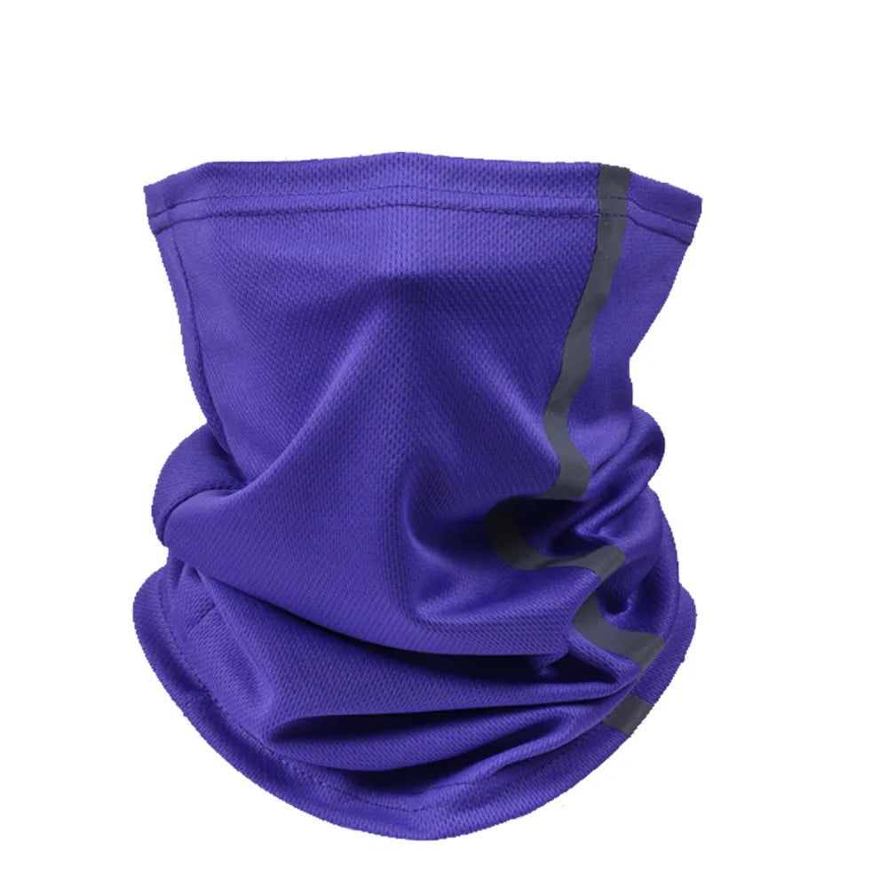 Reflective Running Gear: Neon Safety, UV Protection, Wind Protection Neck Gaiter / Rungear