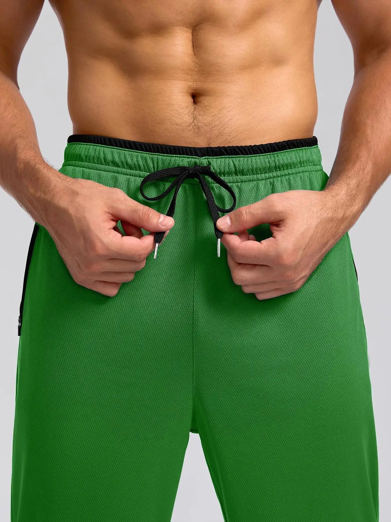 Men's Quick Dry Apparel: Breathable, Lightweight Activewear Pants with Elastic Waist And Zipper Pockets / Rungear