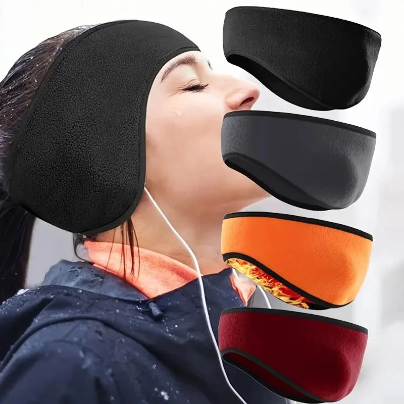Warm Fleece Soft Windproof Ear Warmer Headband Unisex Ideal for Outdoor Sports