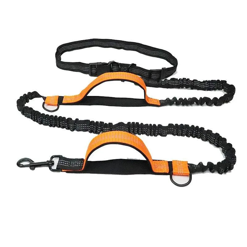 Dog Gear Accessories: Reflective, Hands Free, Retractable Belt Dog Leash with Adjustable Waist Rope For Outdoor Running / Rungear