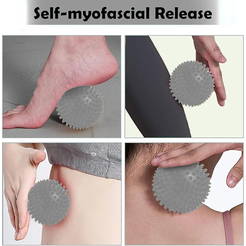Spiky Massage Ball & Foot Roller Set | Deep Tissue Relief for Feet, Shoulders & Legs