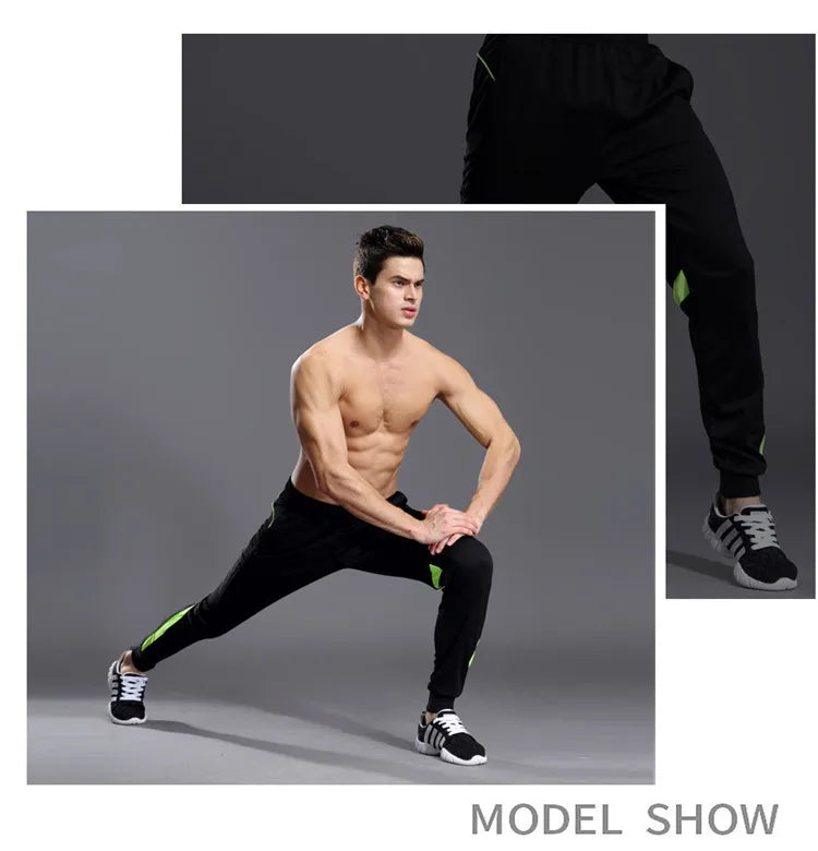 Men's Training Joggers with Zipper Pockets – Slim Fit, Elastic Waist | Running & Gym