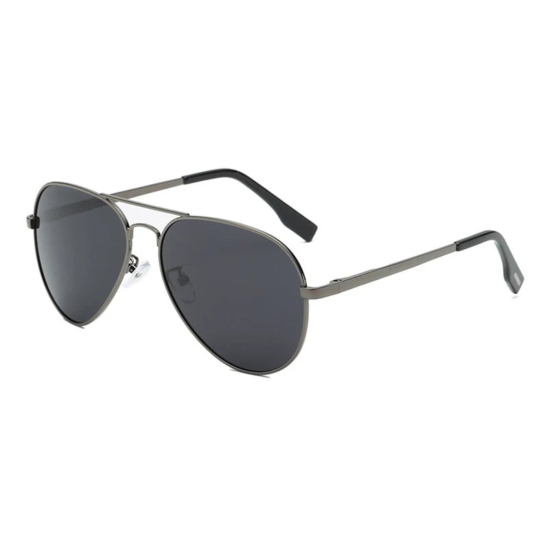 Men's Sunglasses Gear: Classic, Polarized Metal Black Aviation Sunglasses UV400 / Rungear