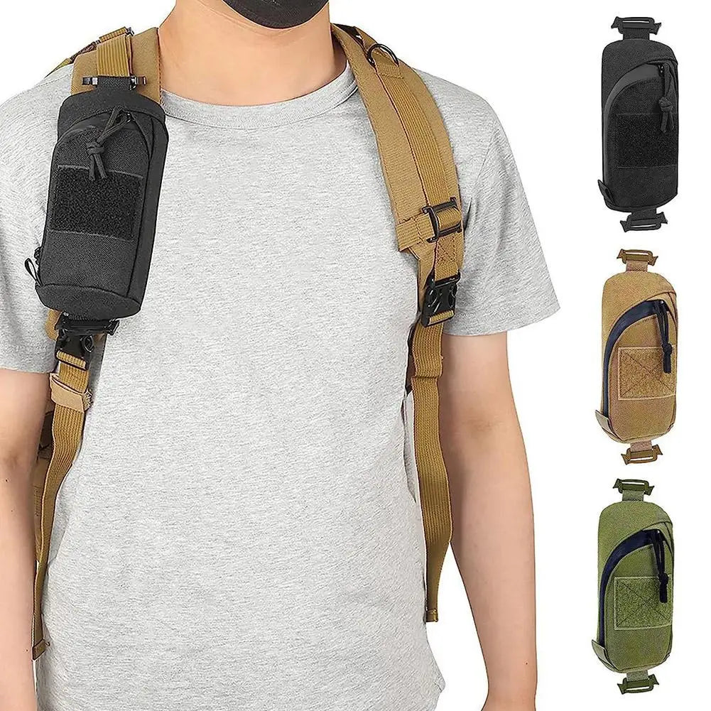 Backpack Shoulder Strap Pouch | EDC Phone & Gear Organiser for Hiking, Running & Camping | RUNGEAR