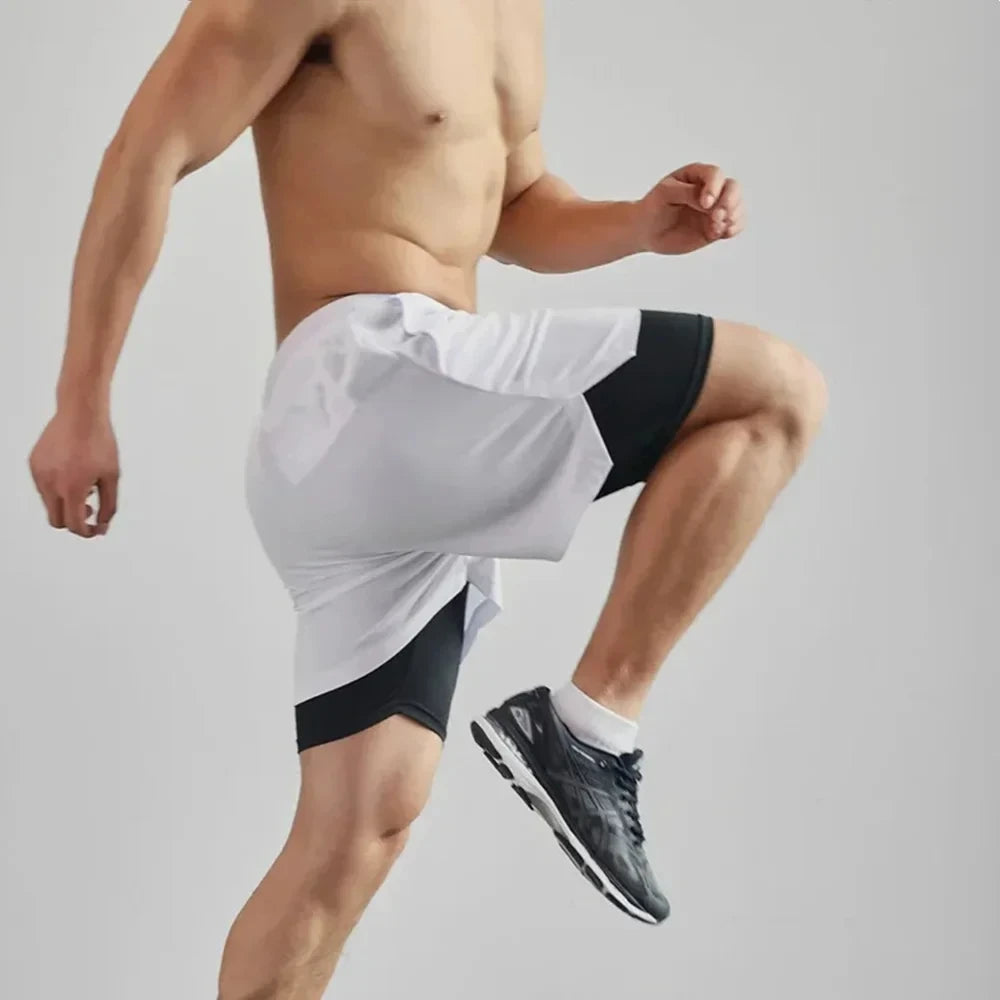 Men's Running Apparel: 2-in-1 Breathable, Quick-Dry, Double-Layer Sports Shorts M-3XL / Rungear