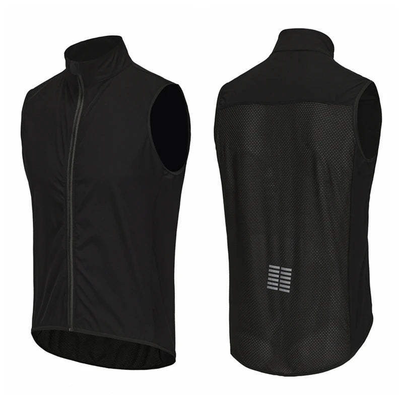 Men's Windproof Running Vest | Lightweight Sleeveless Jacket