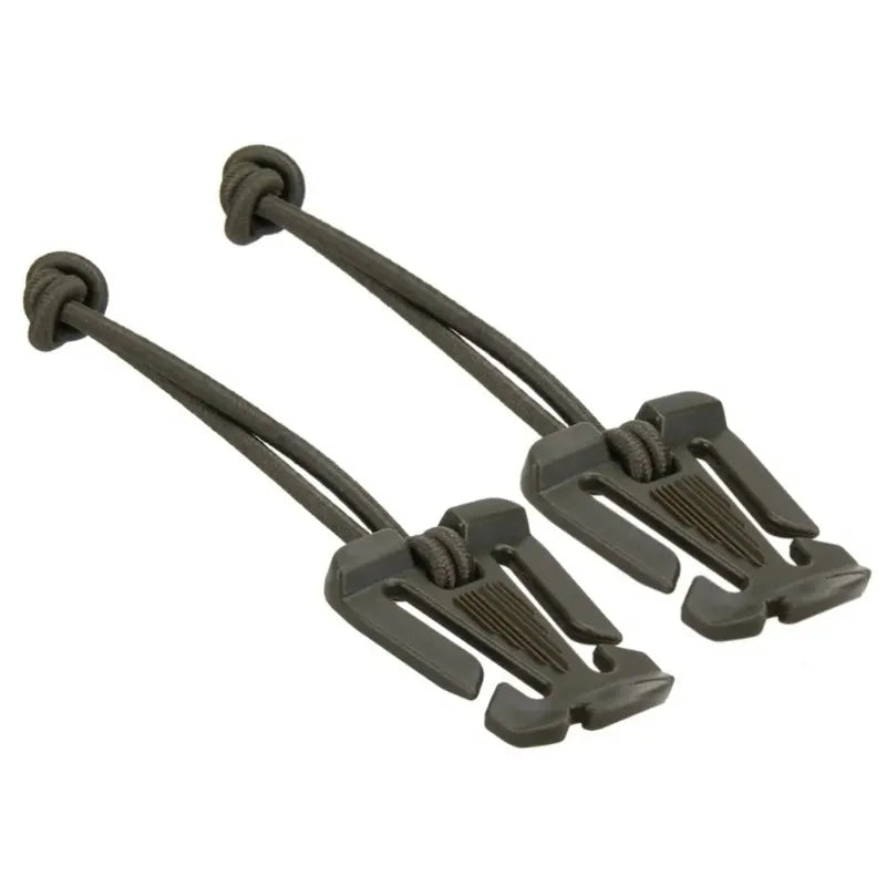 Trail Gear Accessories: 2PC Backpack Buckle Clamp Carabiner, Nylon Bag Hanger Hook / Rungear