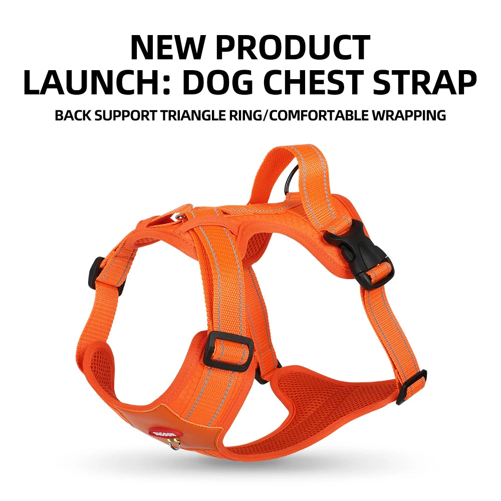 Reflective Dog Running Gear: Harness For Small and Medium-Sized Dogs / Rungear