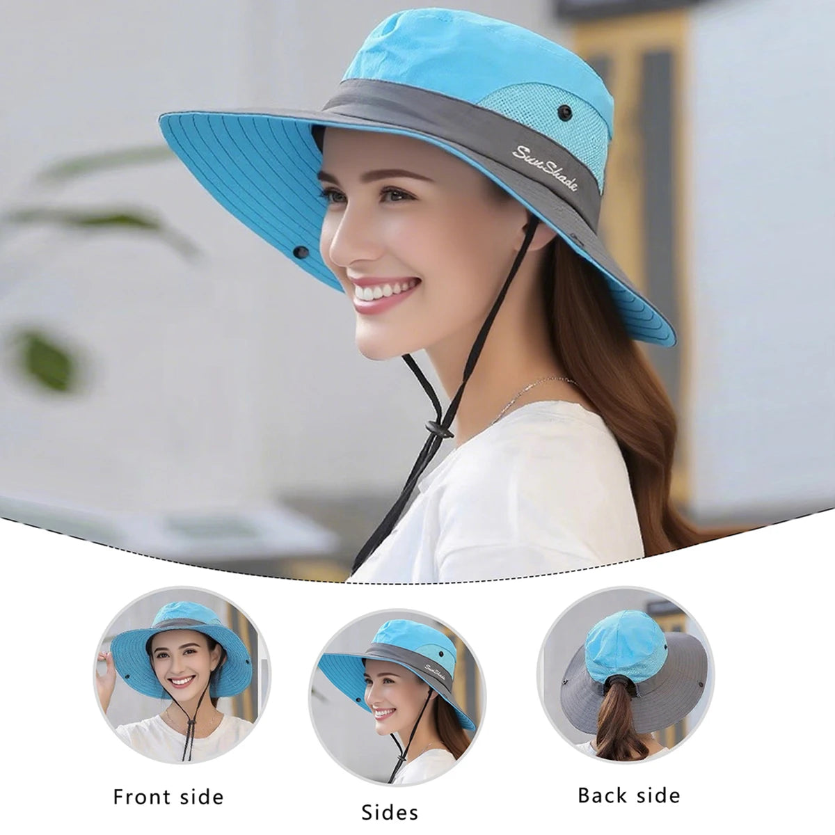 Hat Gear Accessories: Unisex Wide-Brimmed, Breathable, Quick-Dry, Hiking Bucket for Sun Protection / Rungear