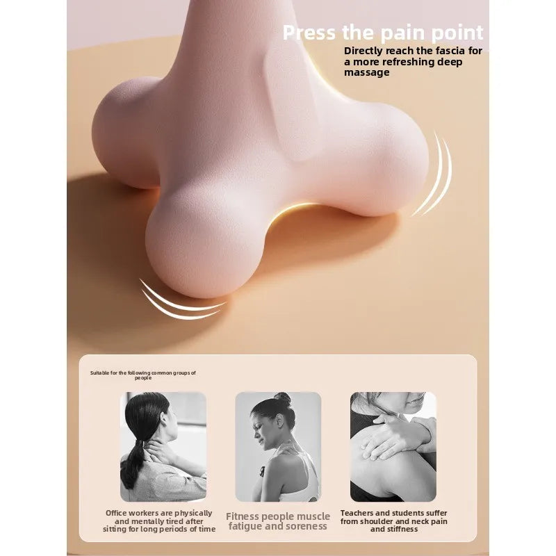 Four-Corner Fascia Massage Ball – Spiked Trigger Point Relief for Plantar, Shoulder, Neck, Waist & Hands