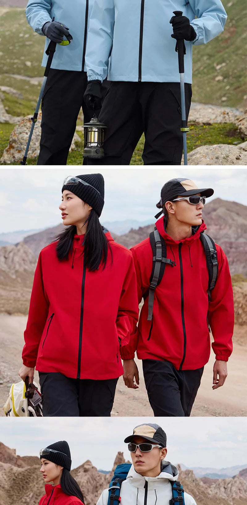 Running Winter Apparel: Unisex Waterproof, Hooded, Double Fabric Windbreaker Jacket / Rungear