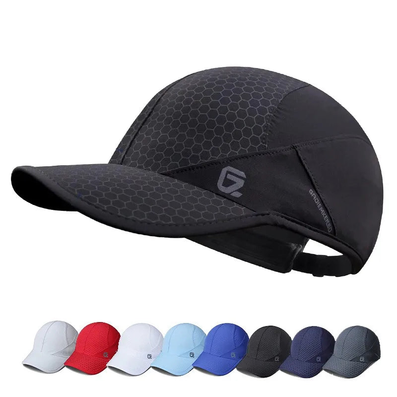 Summer Hat Gear: Unisex, Lightweight, Breathable, Quick Dry, Running Cap with Soft Brim / Rungear