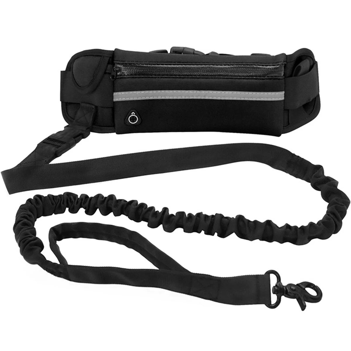 Hands-Free Dog Leash with Waist Bag – Reflective Retractable Elastic Belt for Running & Hiking | Quick Release | 3 Colours