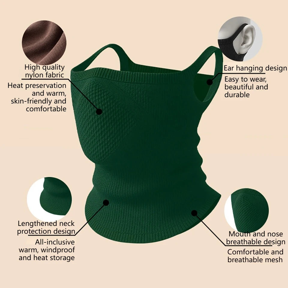 Winter Hat Accessories: KoKossi Windproof, Breathable, Ear Hanging Neck Protection Face Cover for Outdoor Sports / Rungear