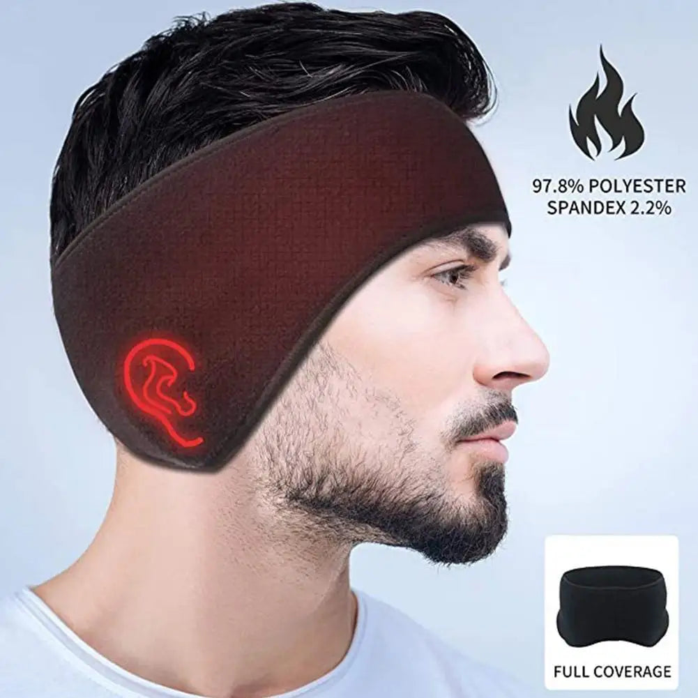 Unisex Fleece Ear Warmer Headband | Thin & Lightweight | Running & Winter Sports
