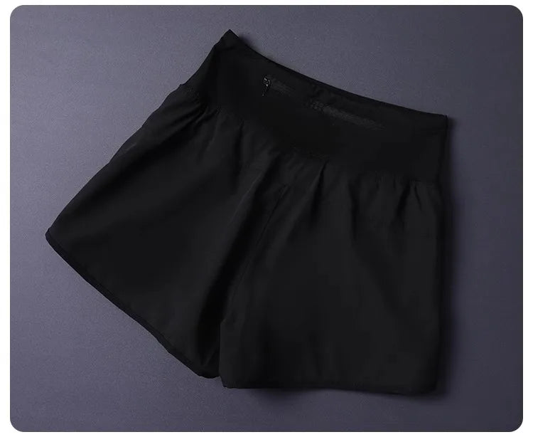 Women's Quick Dry Shorts: Lightweight, Breathable, Split Side 2 in 1 Fitness Shorts with Pockets / Rungear