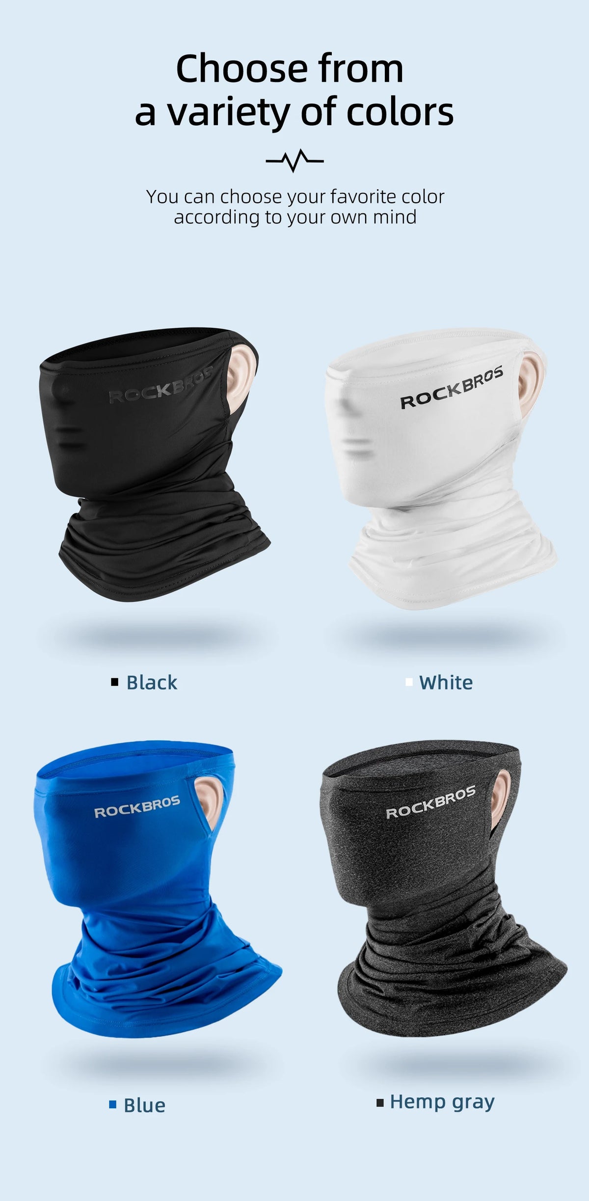 Ice Silk Neck Gaiter | UV400 Cooling Face Mask for Running & Outdoor Sports | RUNGEAR