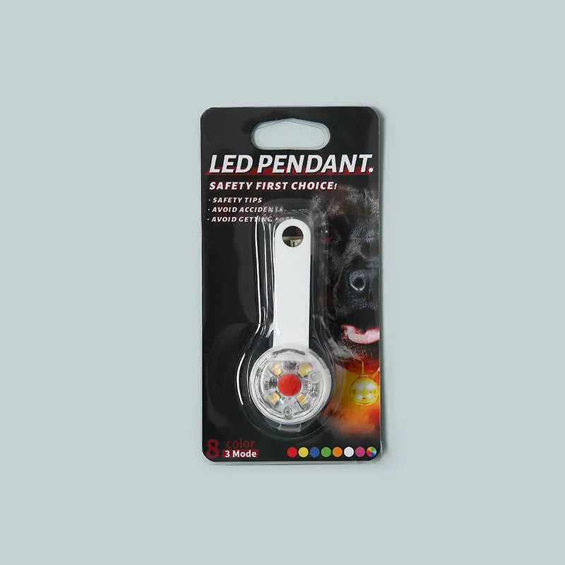 Weatherproof USB Rechargeable LED Dog Safety Light | Anti-Loss Luminous Collar Pendant