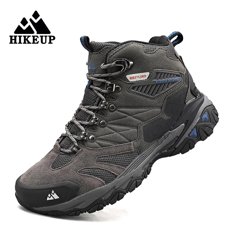 Men's Hiking Shoes: Winter Resistant, Suede, High-Top Hiking Boots / Rungear