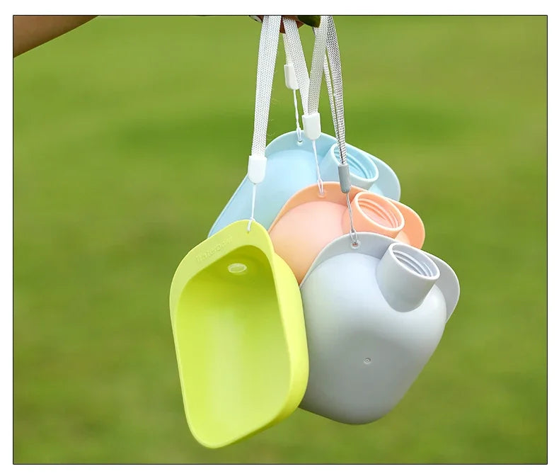 Portable Pet Water Bottle with Fold-Out Bowl – For Dogs & Cats
