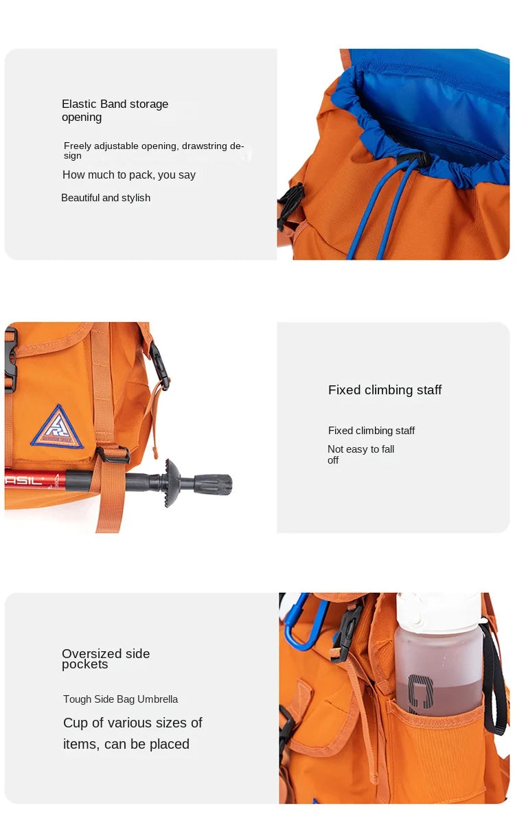 Large Capacity Outdoor Hiking Backpack | Multi-Pocket | Travel, Trail & Adventure