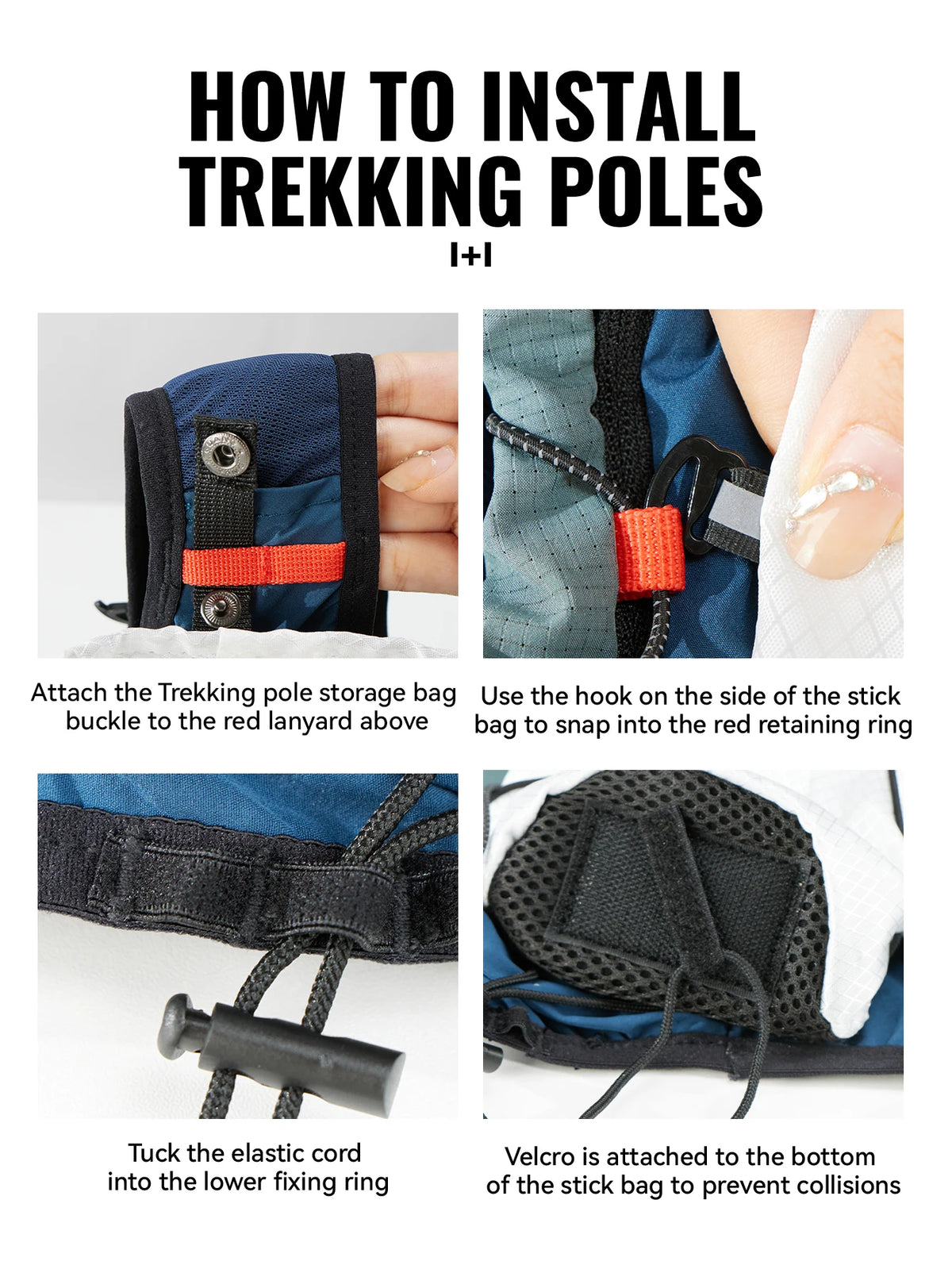 Ultralight Hiking Pole Storage Bag | Waterproof Nylon | Trail Running & Trekking
