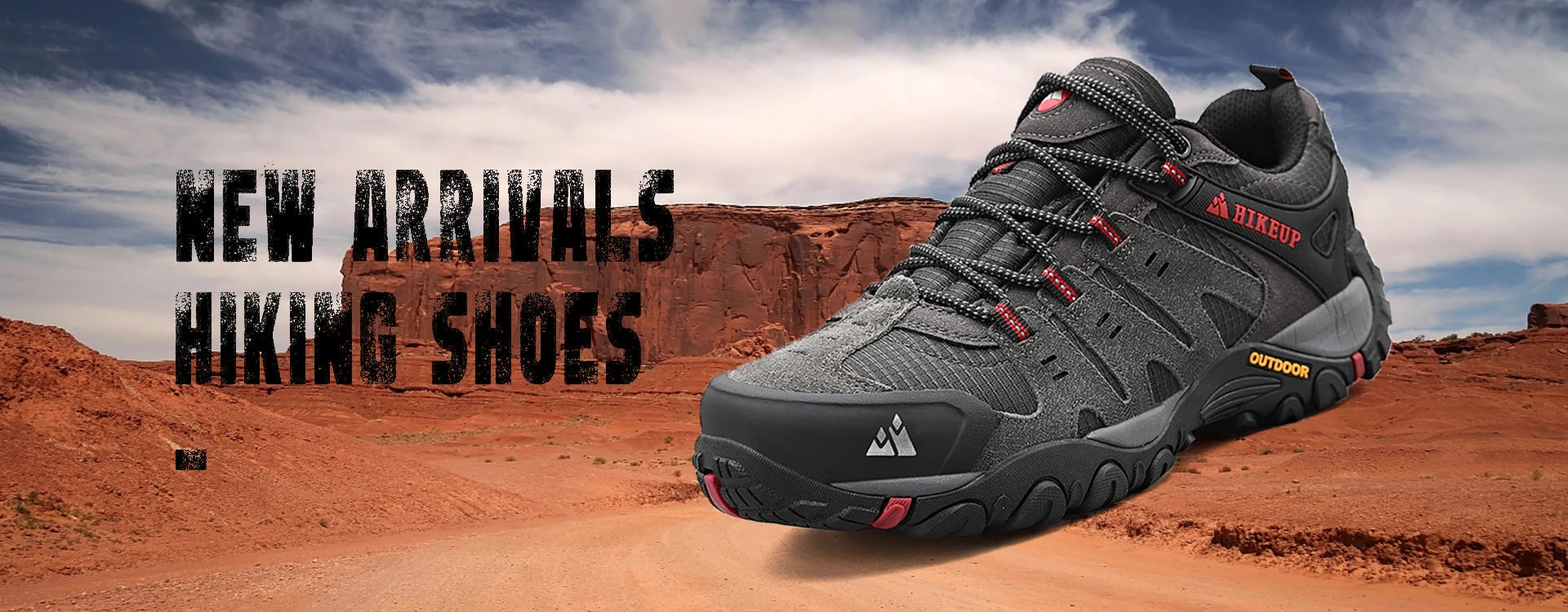 Hiking Shoe Gear: HIKEUP Men's Suede Leather, Wear-Resistant Hiking, Walking, Hunting Outdoor Shoes / Rungear