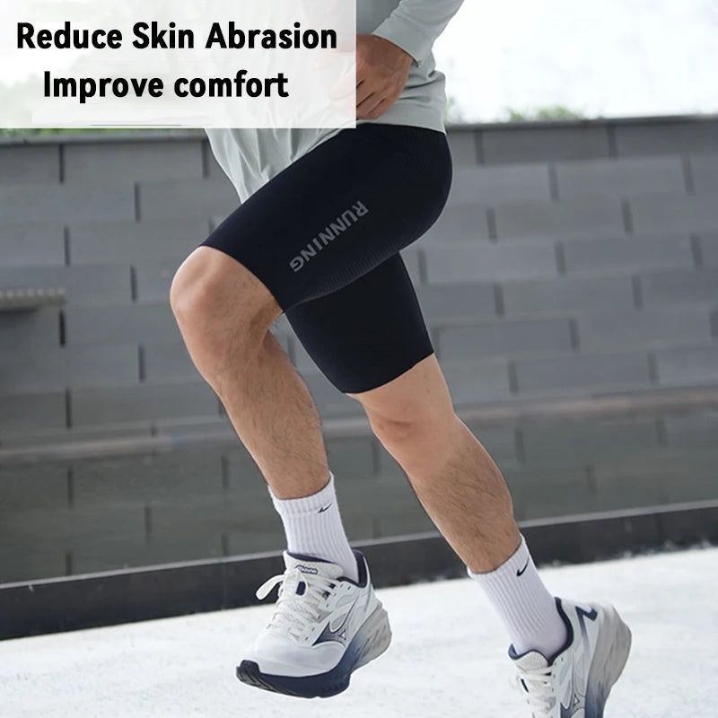 Men's Compression Running Shorts with Pockets | Quick-Dry Nylon-Elastane Athletic Shorts