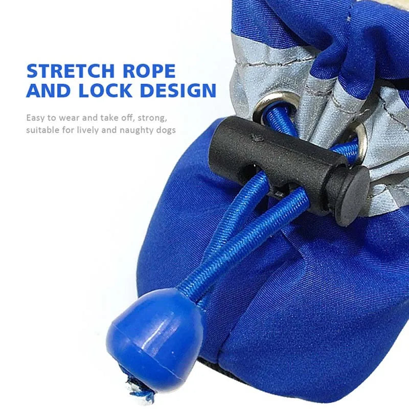 Dog Booties – Waterproof Rubber Anti-Slip Rain & Snow Shoes for Small Dogs & Puppies | Winter Paw Protection | 5 Colours