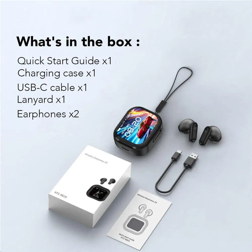 Wireless Sports Earphones with AI Translator & Noise-Cancelling Mic