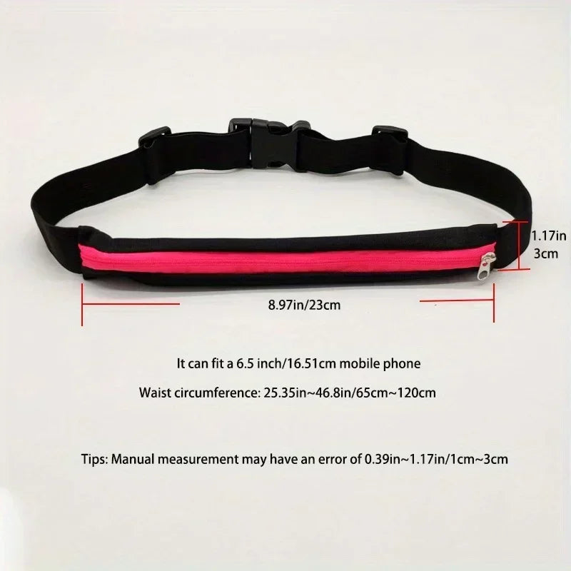 Invisible Mini Waterproof Running Belt | Elastic Waist Pack