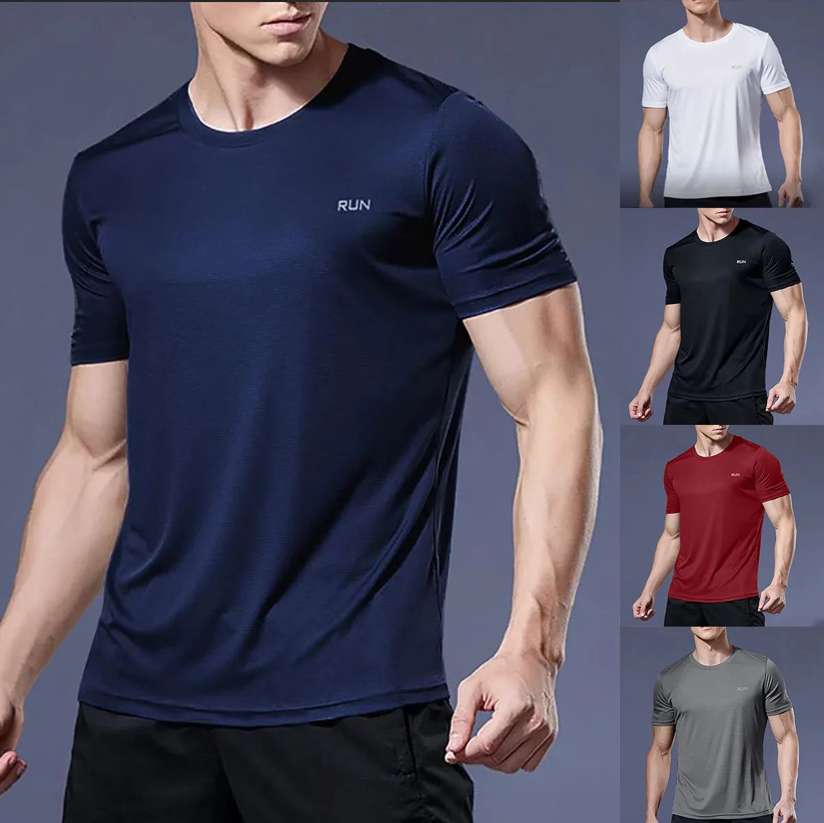 Men's Moisture-Wicking Apparel: Quick-Dry, Lightweight, Short Sleeve, Round Neck T-Shirt / Rungear