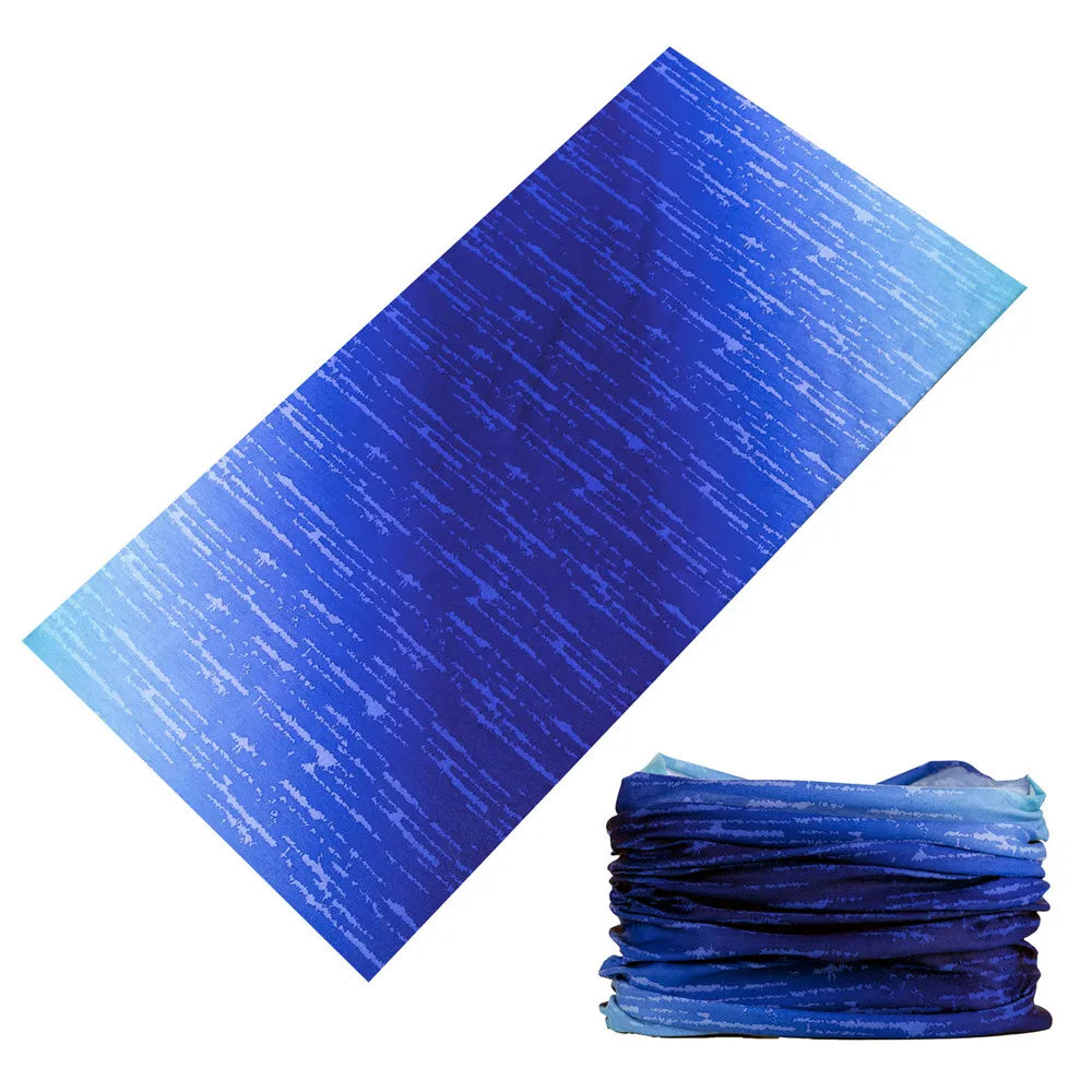 Versatile Seamless Buff for Men & Women – Gradient Bandana, Mask, Running Headband, Face Shield