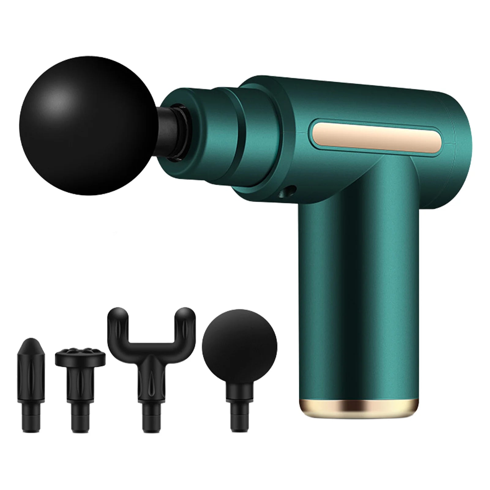 Recovery Accessories Gear: Mini Fascia Muscle Recovery Massage Gun With 4 Attachments For Pain Relief / Rungear