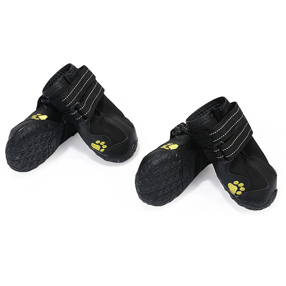 Waterproof Anti-Slip Rubber Dog Boots | Silica Gel Paw Protector Booties for Hot Pavement, Snow & Rain | RUNGEAR