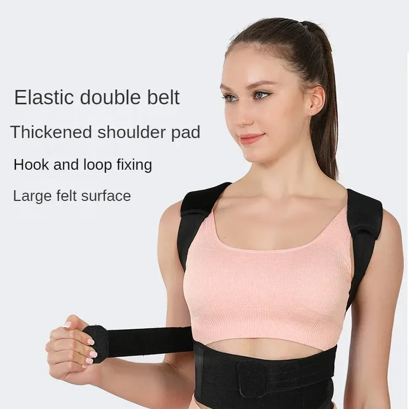 Upper Spine Posture Corrector | Fully Adjustable Breathable Back Brace with Shoulder Straps
