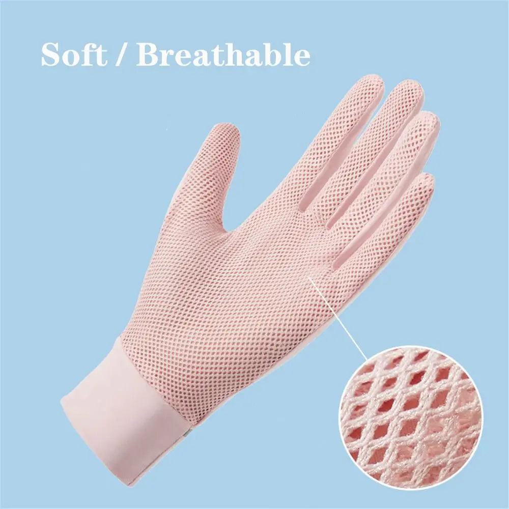 Women's Running Gloves: Ice Silk Sun Protection Anti-UV Gloves / Rungear
