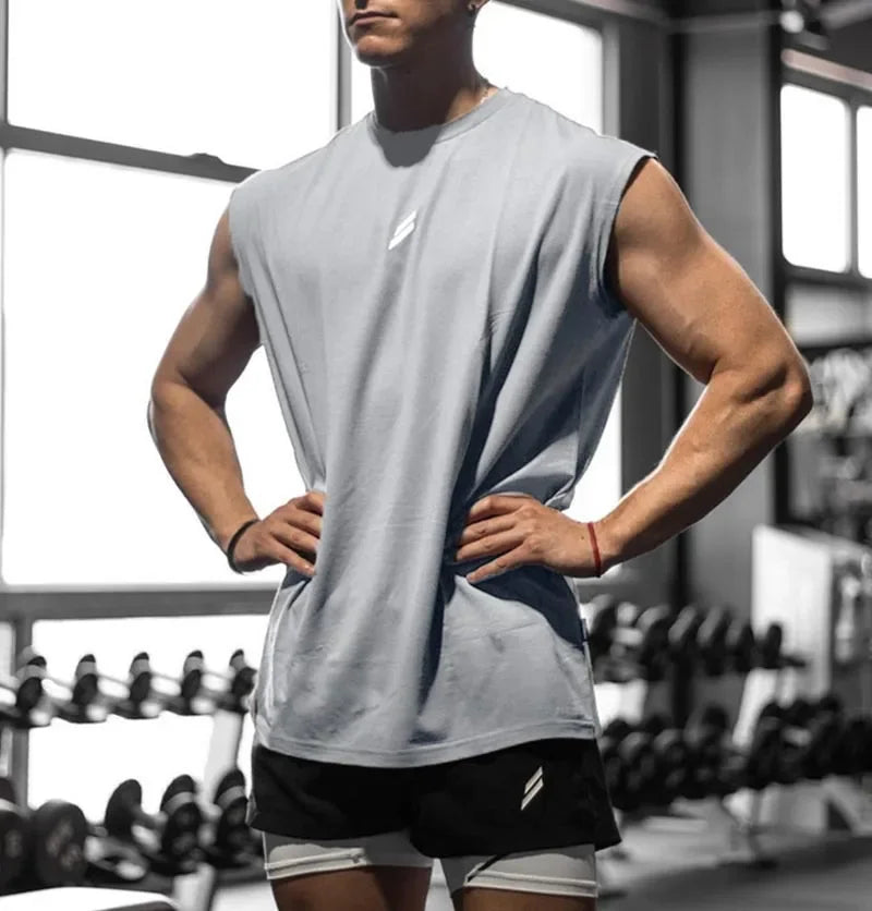 Men's Running Apparel: Sleeveless, Quick-Dry, Breathable Mesh Workout Tank T-Shirt / Rungear